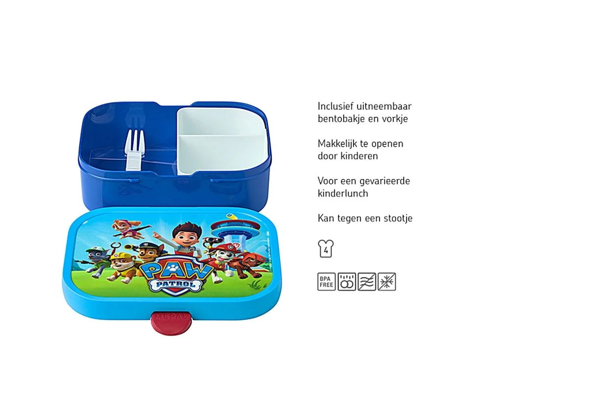 Mepal Lunchbox Bento Campus Paw Patrol Pups Met Vork - Image 2