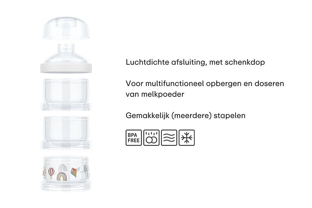 Mepal Melkpoedertoren Mio 3 Delig Little Goose - Image 2