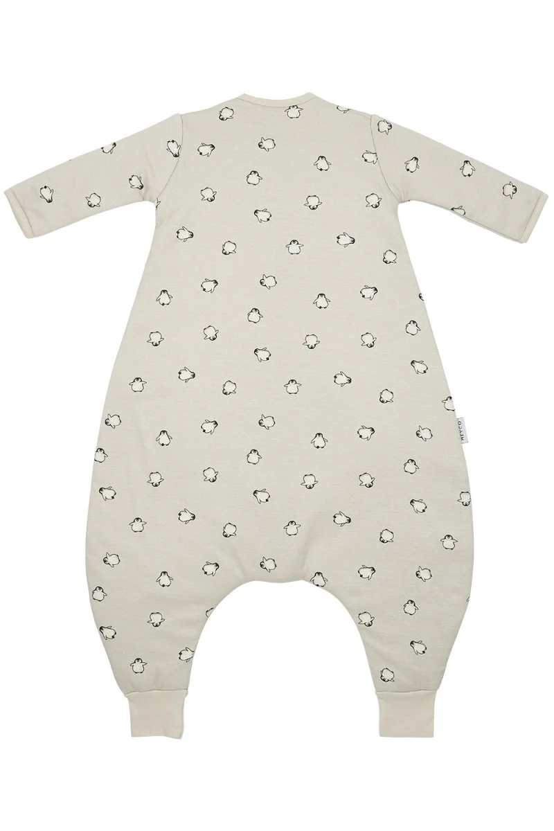 Meyco Baby Penguin Baby Winter Slaapoverall Jumper Met Vaste Mouw Soft Sand 92Cm - Image 2