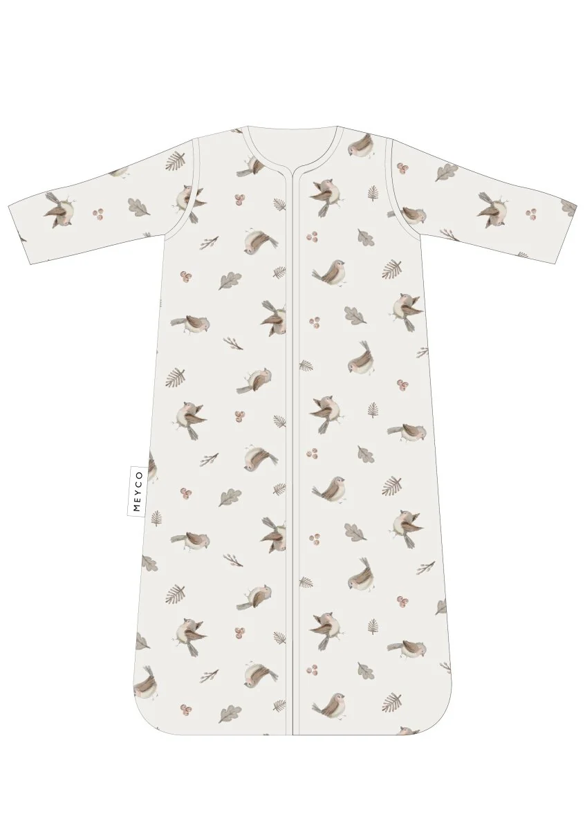 Meyco Baby Robin Baby Slaapzak Met Afritsbare Mouwen Multicolour