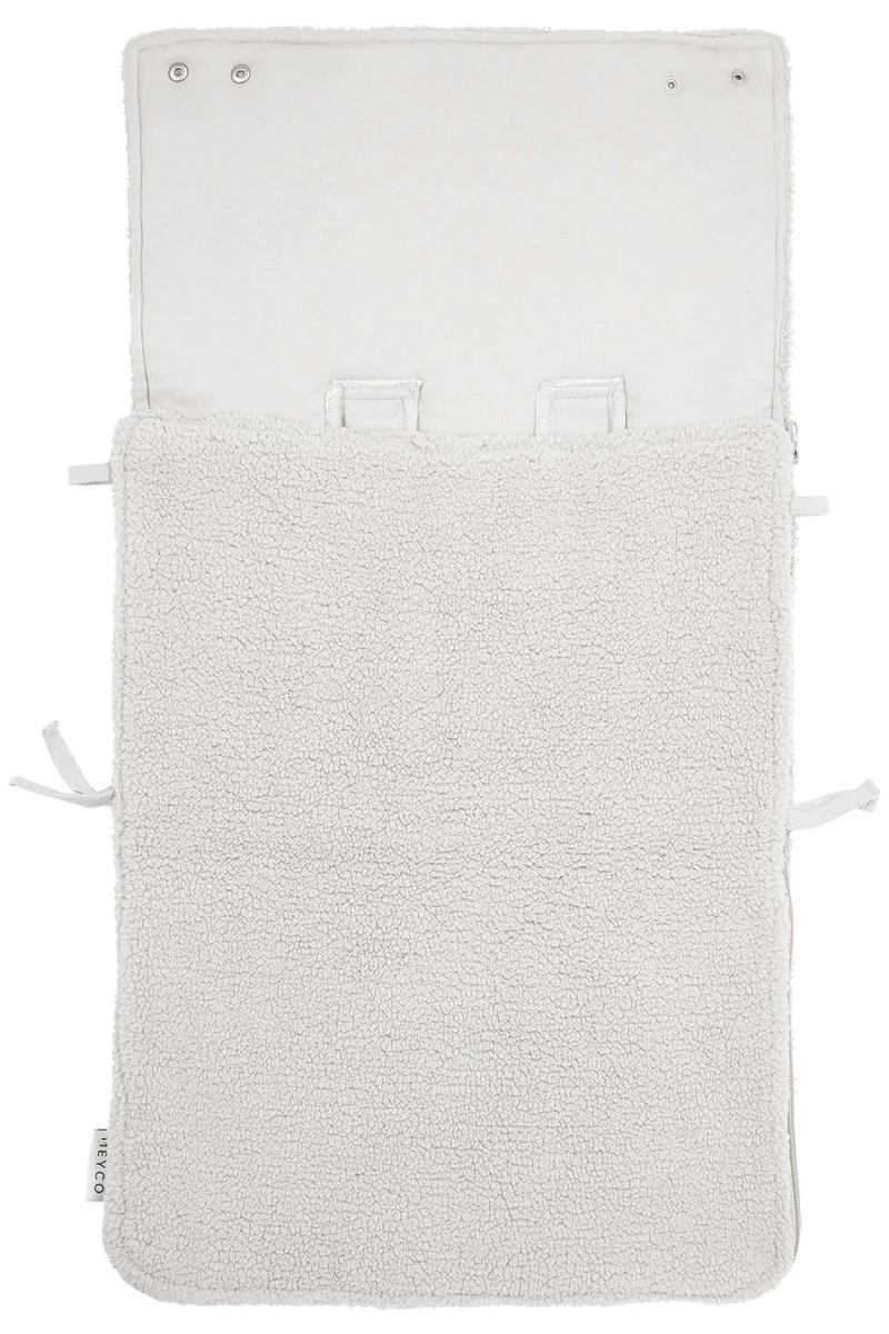 Meyco Baby Teddy Voetenzak Greige 40X82Cm - Image 2