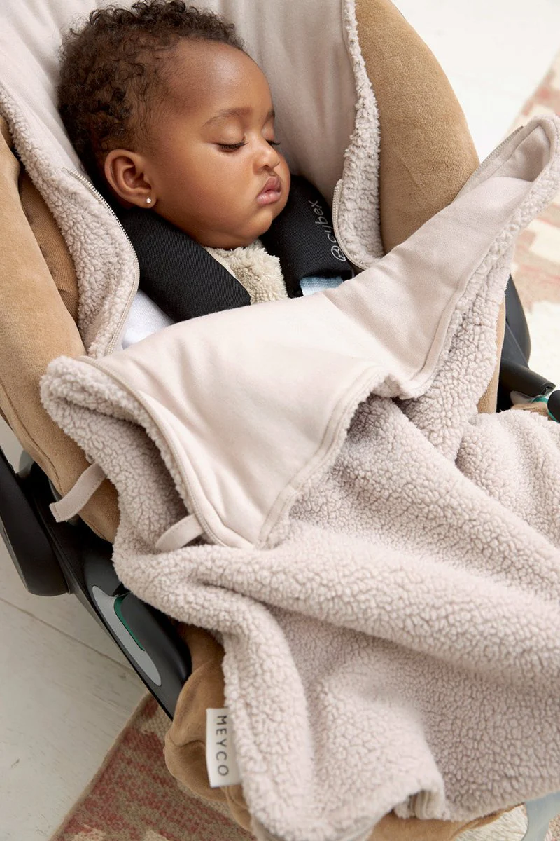 Meyco Baby Teddy Voetenzak Greige 40X82Cm - Image 4