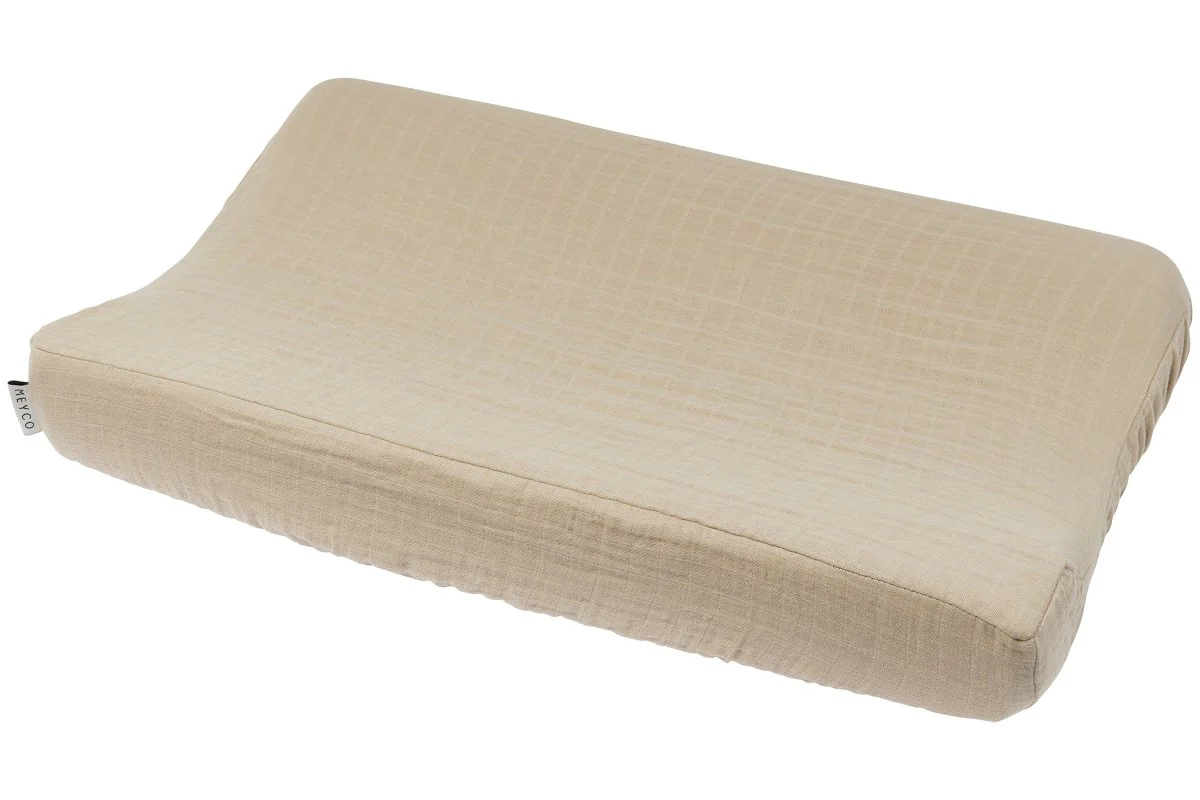 Meyco Baby Uni Aankleedkussenhoes Pre-Washed Hydrofiel Sand 50X70Cm