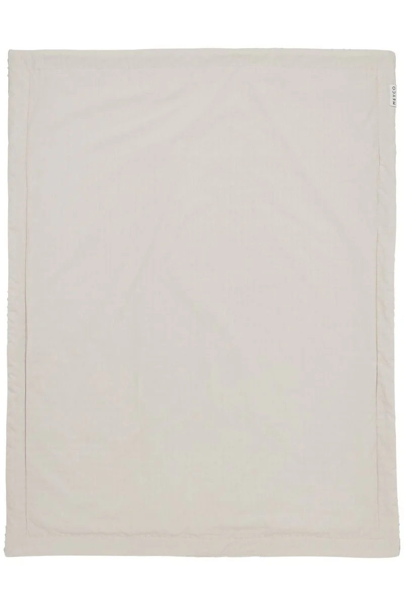 Meyco Baby Waffle Cotton Ledikant Deken Greige 100x150cm - Image 3