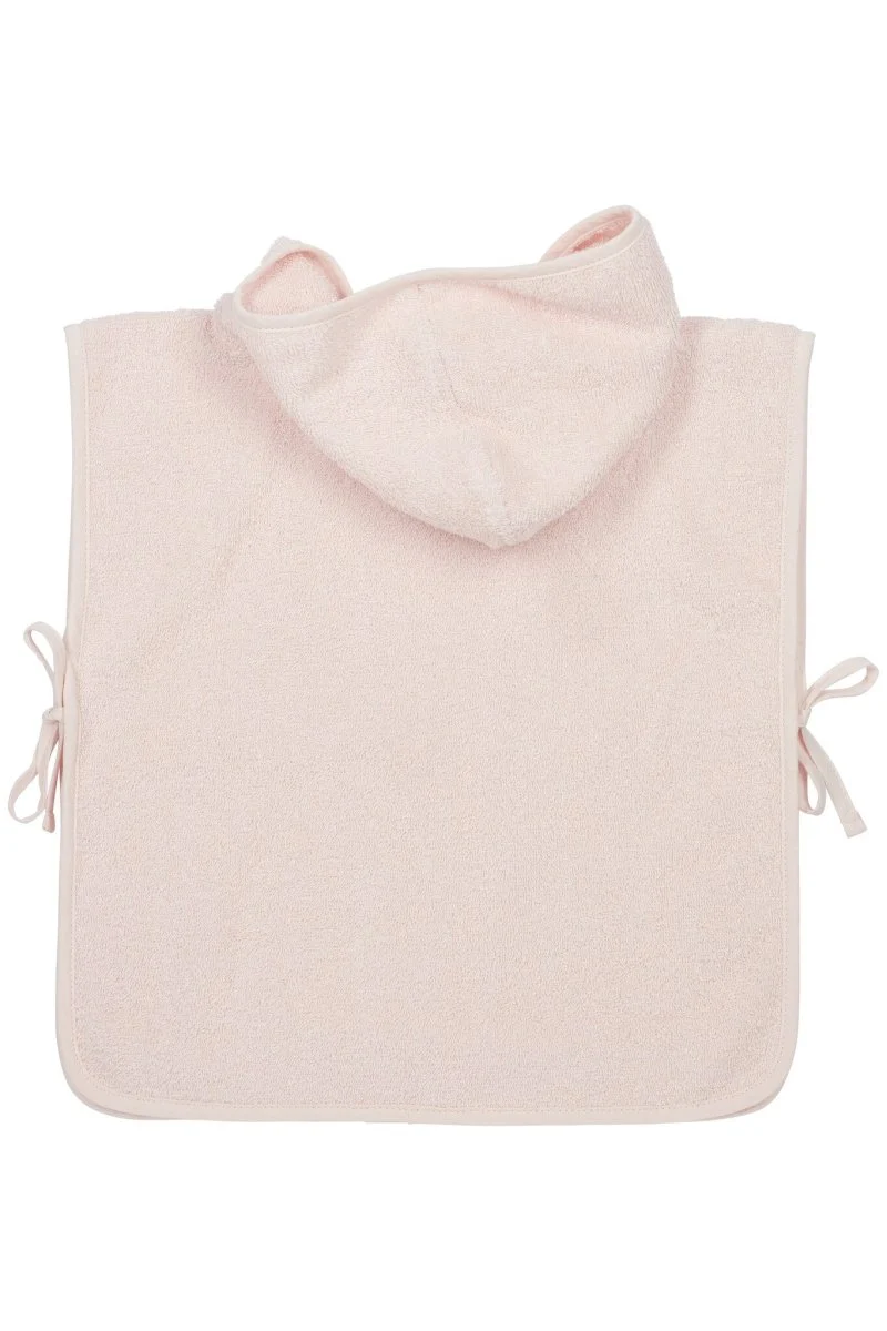 Meyco Badponcho 1-3 Jaar Basic Badstof Soft Pink - Image 2