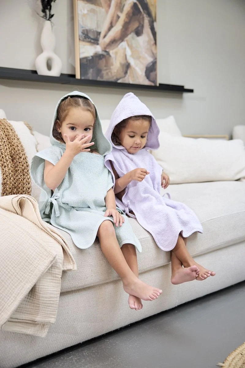 Meyco Badponcho Wavy Soft Lavender 1-3 Jaar - Image 5