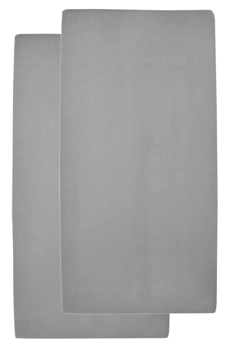 Meyco Hoeslaken Jersey 2St 50X90 Grijs - Image 2