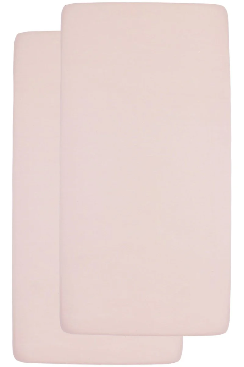 Meyco Hoeslaken Jersey 2St 60X120 Soft Pink - Image 2