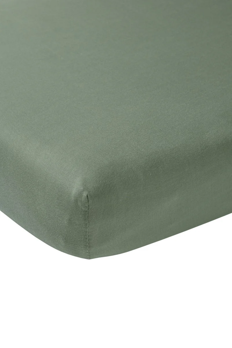 Meyco Hoeslaken Jersey Boxmatras 75X95cm Forest Green - Image 2