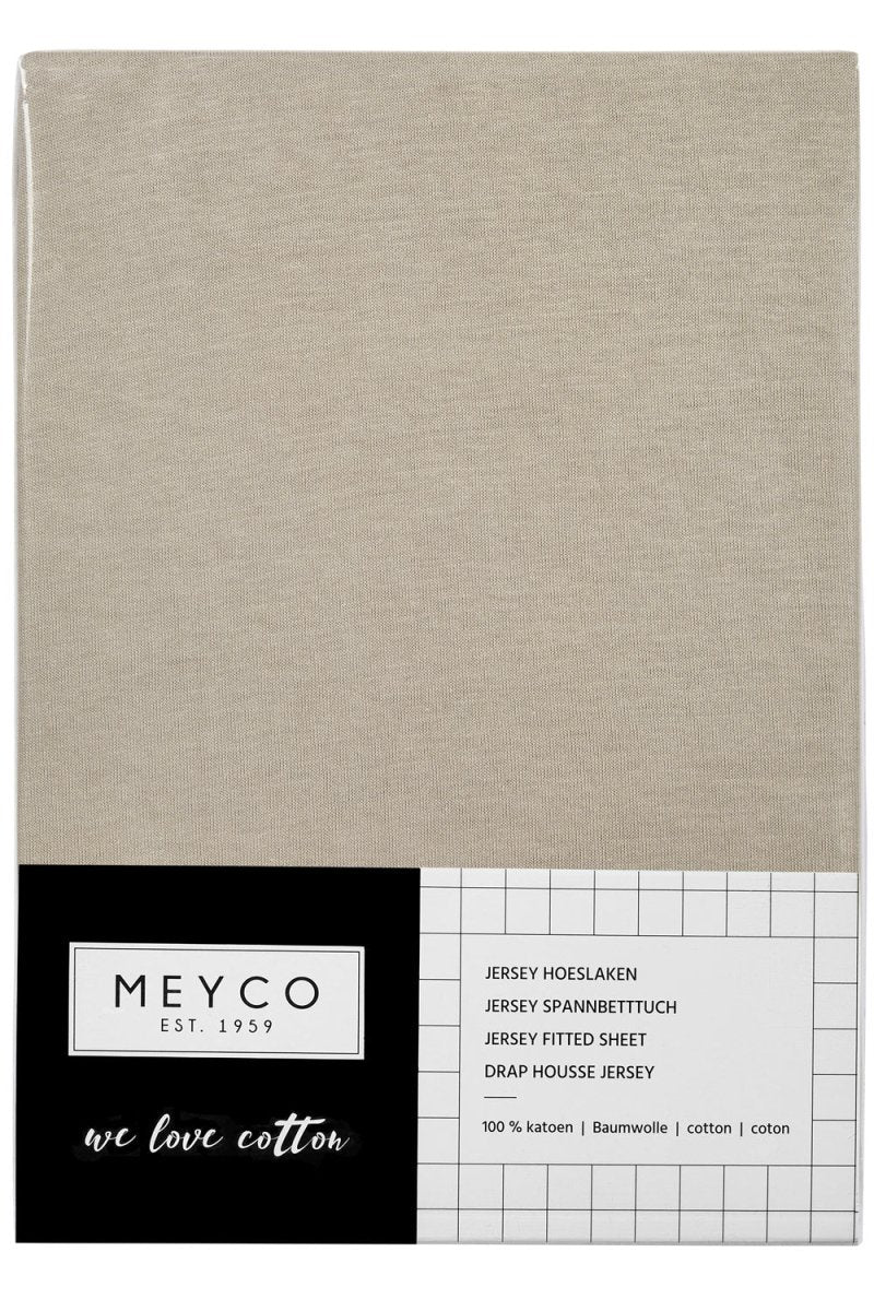 Meyco Hoeslaken Jersey Boxmatras 75X95cm Sand - Image 3
