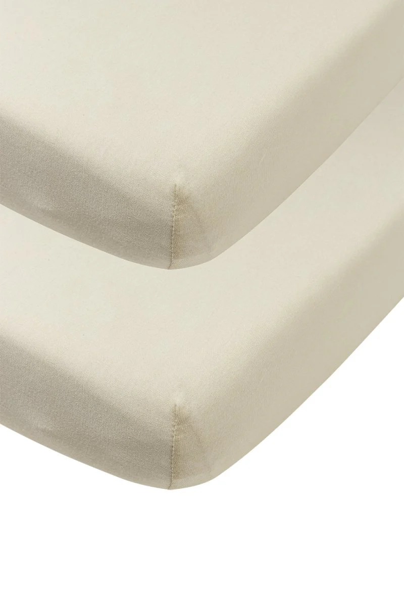 Meyco Hoeslaken Peuter Soft Sand 70X140Cm 2St