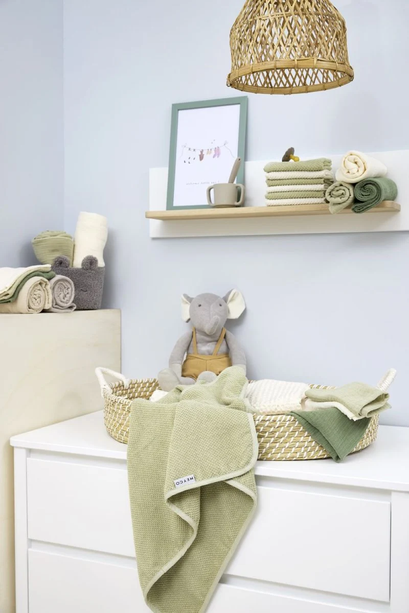 Meyco Hydrofiele Doek Natural/Soft Olive 120Cm 2St - Image 2