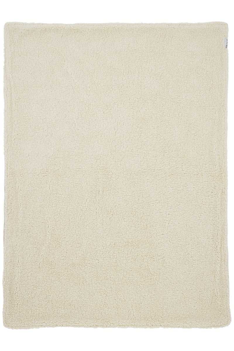 Meyco Ledikantdeken Knots Teddy Soft Sand 100X150cm - Image 3