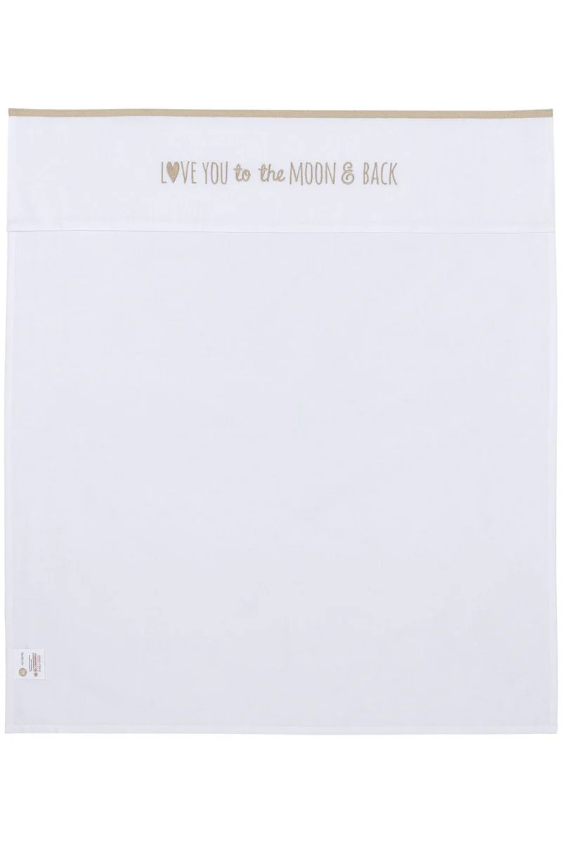 Meyco Ledikantlaken Love You To The Moon & Back Sand 100X150cm - Image 2