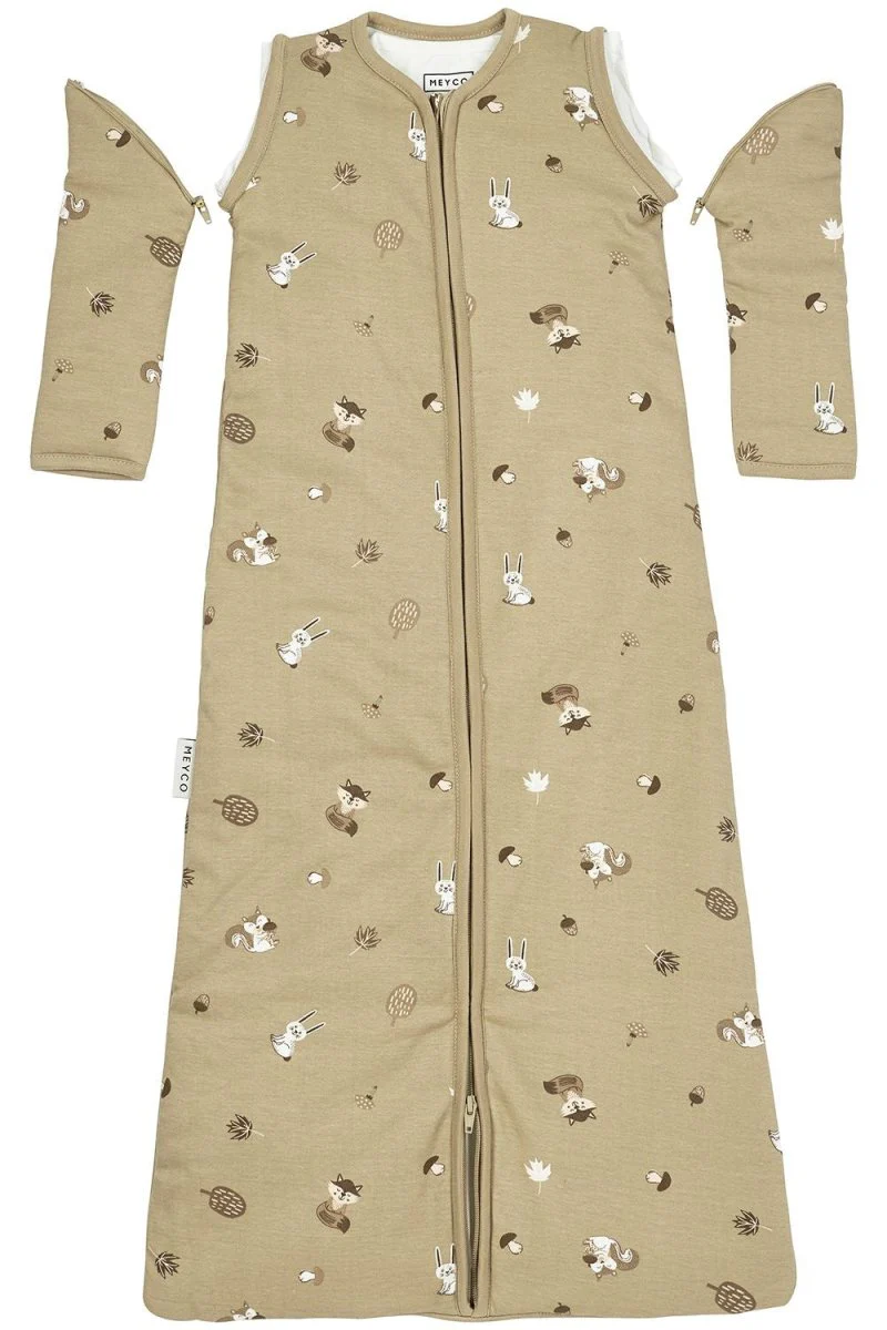 Meyco Slaapzak Baby 4 Seizoenen Sand Forest Animals - Image 2