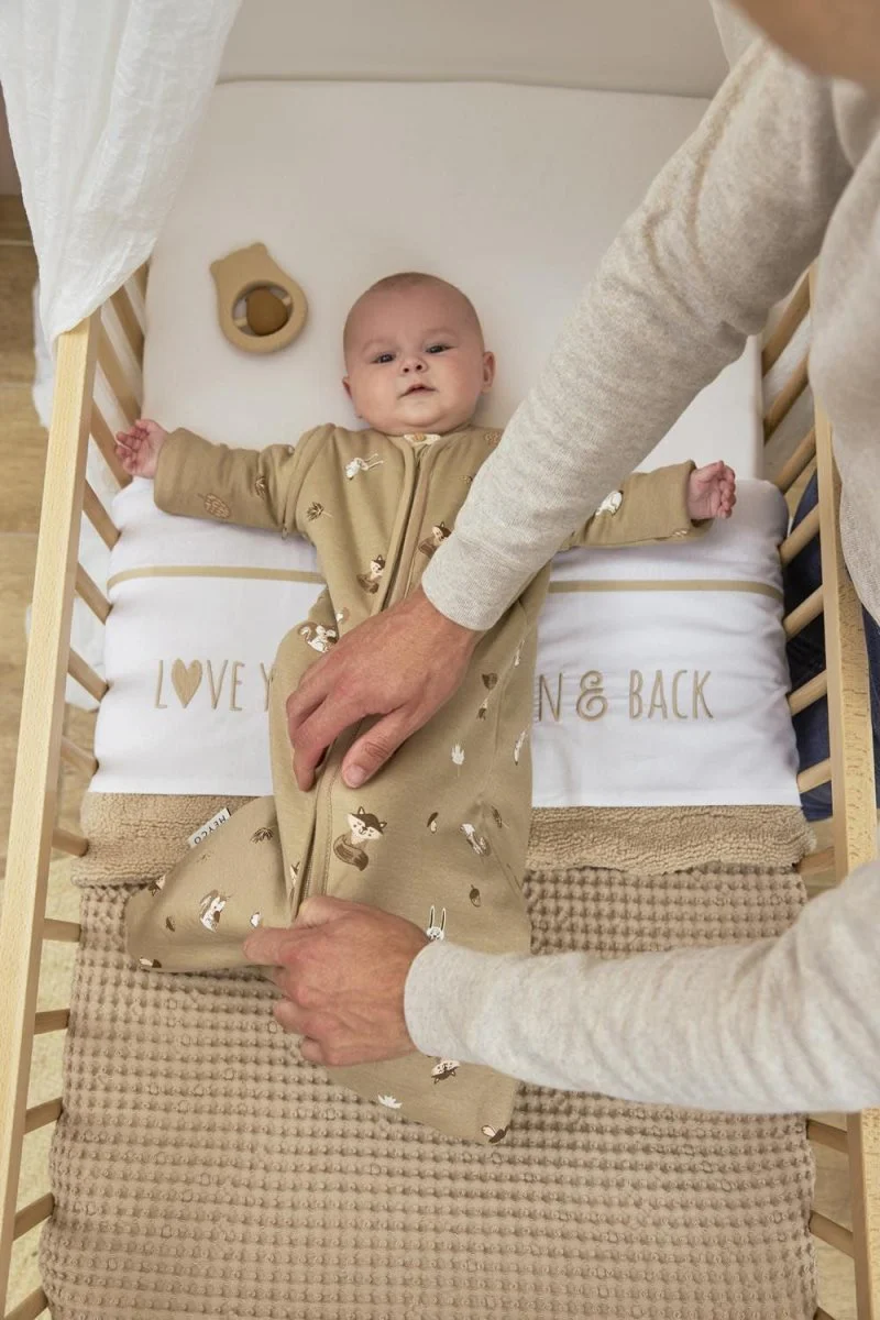 Meyco Slaapzak Baby Afritsbare Mouwen Forest Animals Sand - Image 8