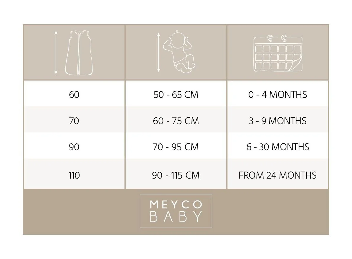 Meyco Slaapzak Baby Rib Mini Spot Sand Melange - Image 4