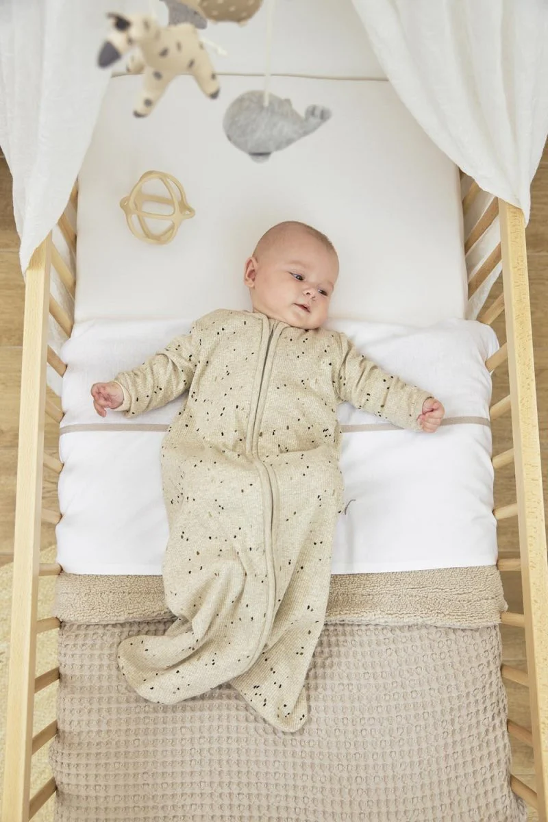 Meyco Slaapzak Baby Rib Mini Spot Sand Melange - Image 5