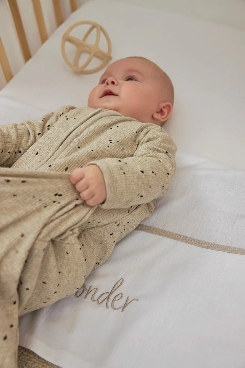 Meyco Slaapzak Baby Rib Mini Spot Sand Melange - Image 6