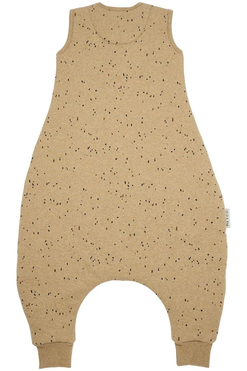 Meyco Slaapzak Baby Rib Mini Spot Winter Jumper Toffee Melange - Image 2