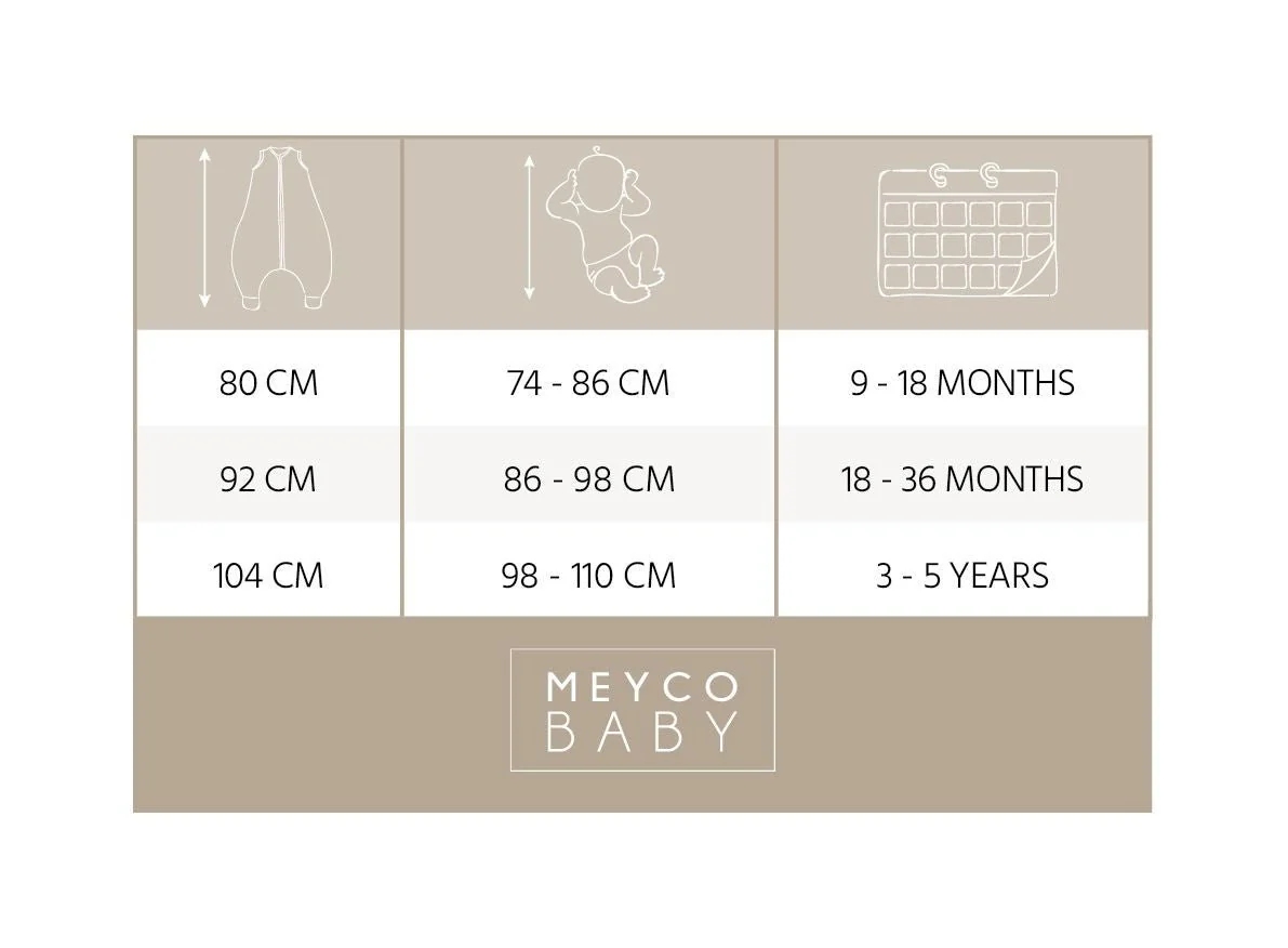 Meyco Slaapzak Baby Rib Mini Spot Winter Jumper Toffee Melange - Image 3