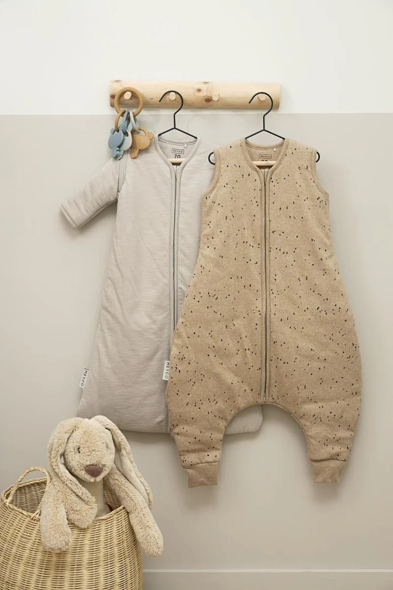 Meyco Slaapzak Baby Rib Mini Spot Winter Jumper Toffee Melange - Image 4
