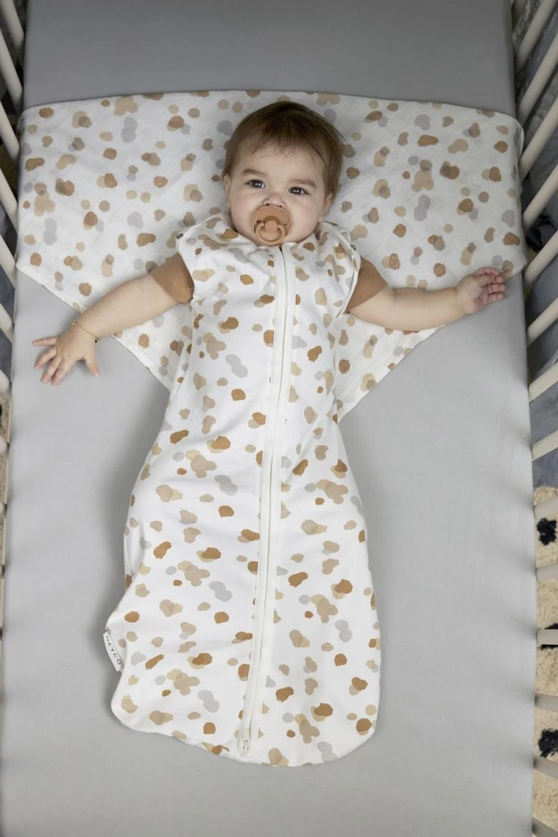 Meyco Slaapzak Baby Stains Zomer Sand 70cm - Image 6