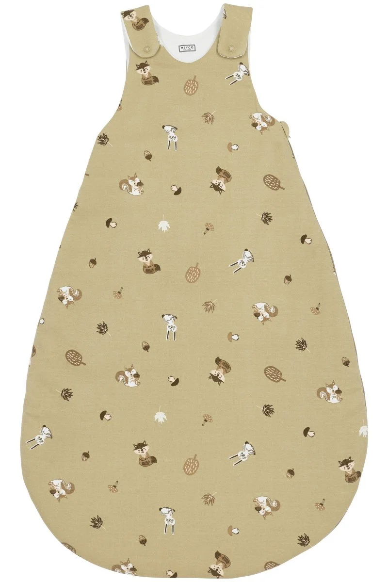 Meyco Slaapzak Baby Winter Rond 2-Delig Forest Animals Sand - Image 3