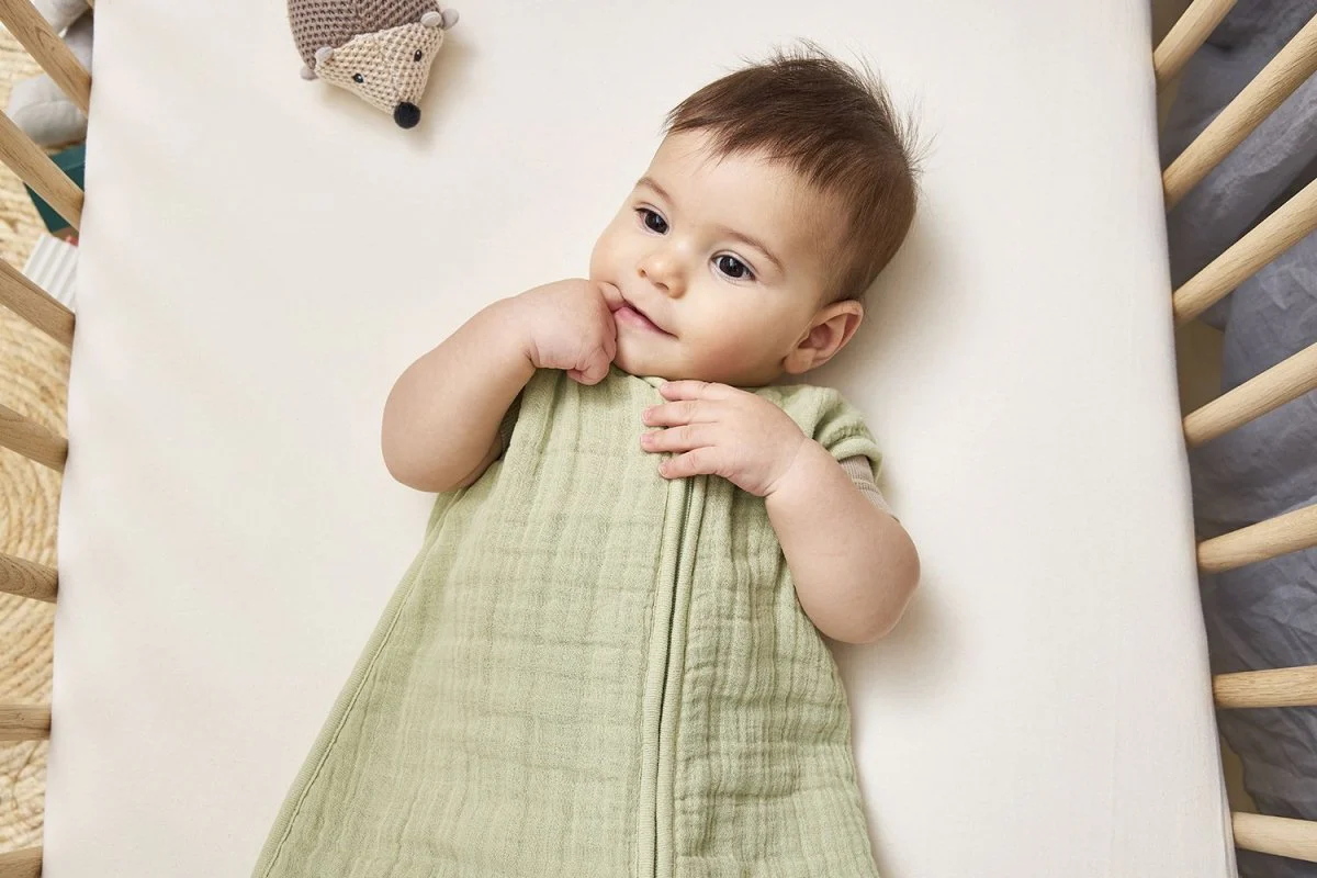 Meyco Slaapzak Baby Zomer Soft Olive Tog 0.5 - Image 3