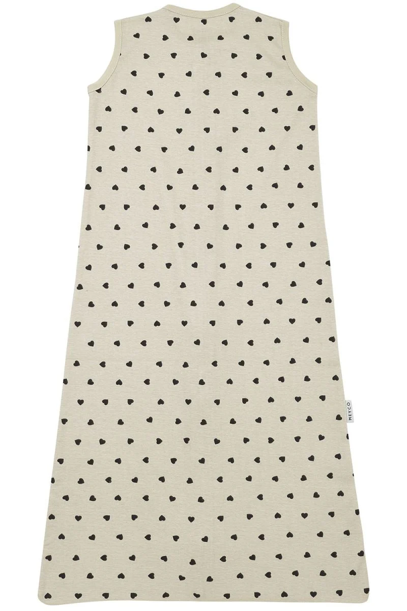 Meyco Slaapzak Baby Zomer Sweet Heart Soft Sand/Black - Image 2