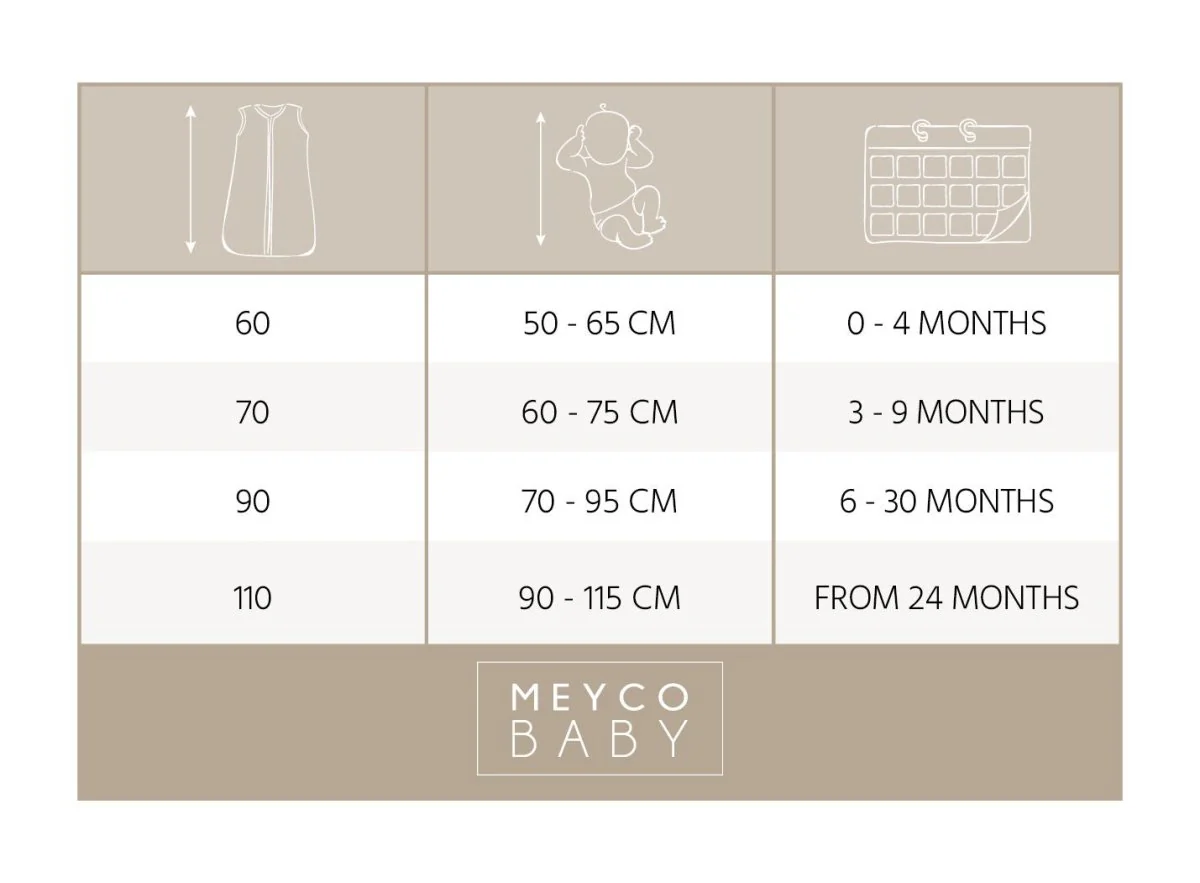 Meyco Slaapzak Baby Zomer Sweet Heart Soft Sand/Black - Image 5
