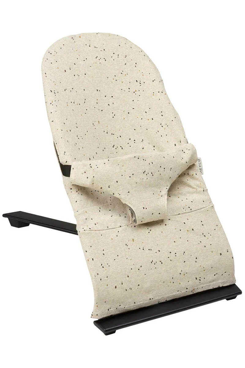 Meyco Wipstoel Hoes Rib Mini Spot Sand Melange