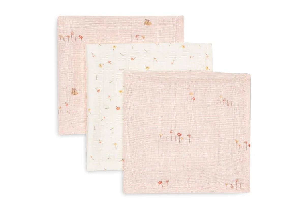 Monddoekje Hydrofiel 31x31cm - Pretty Picnic - 3 Stuks