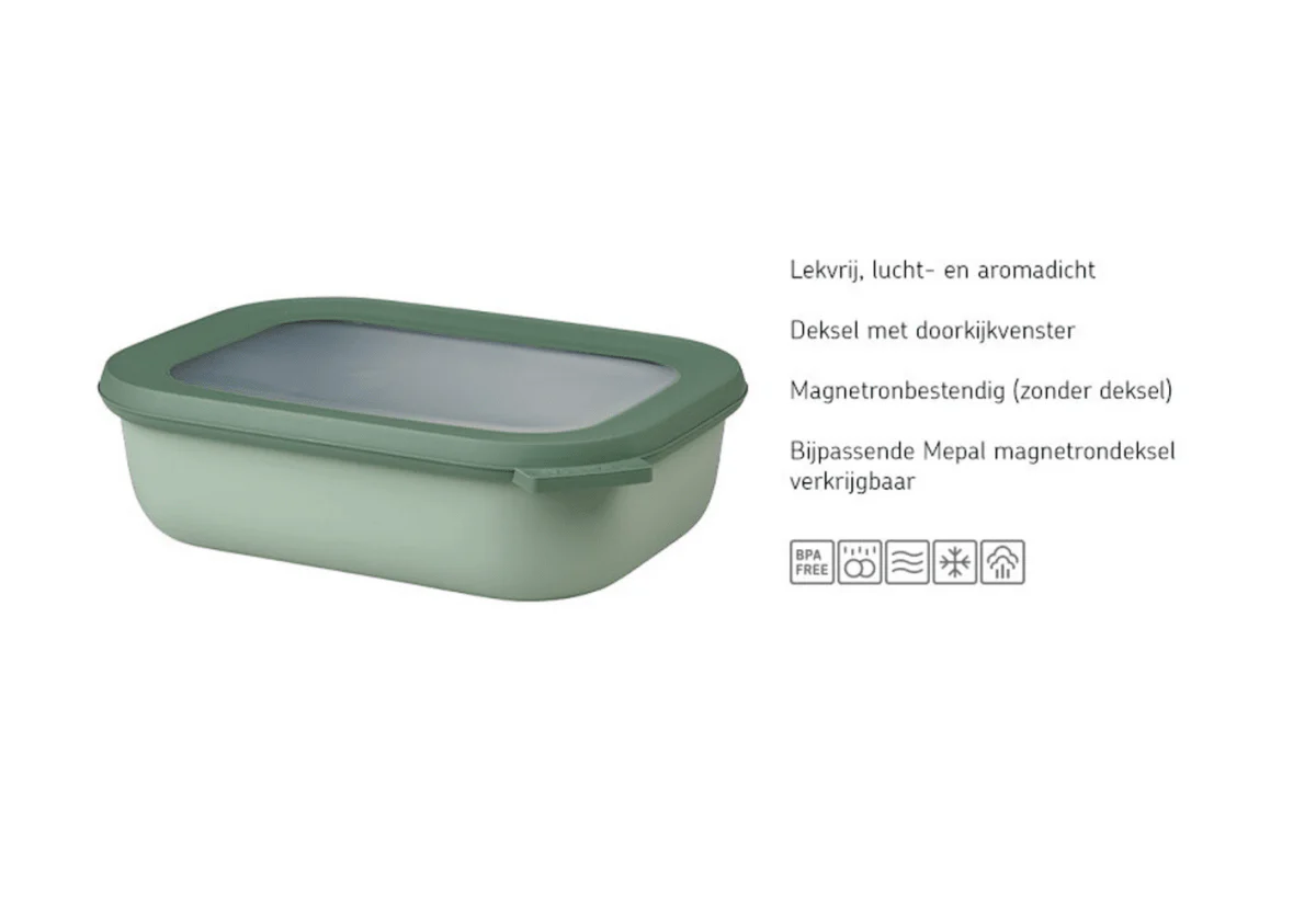 Multikom Cirqula rechthoekig 1500 ml - Nordic blue - Image 2