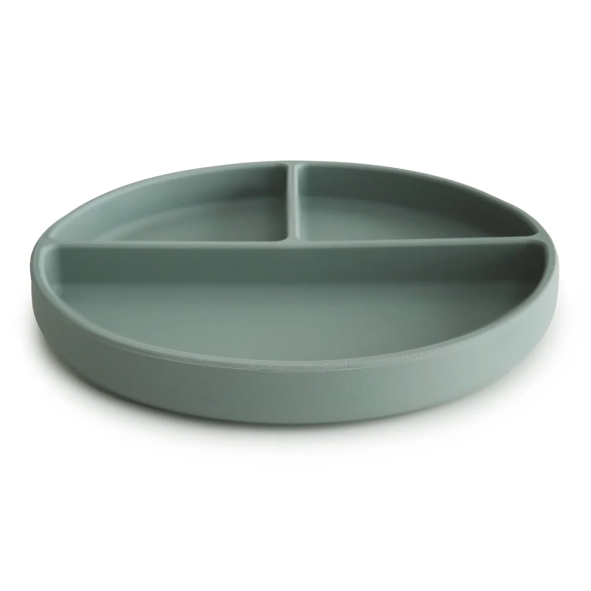 Mushie Baby Bordje Silicone Cambridge Blue - Image 2