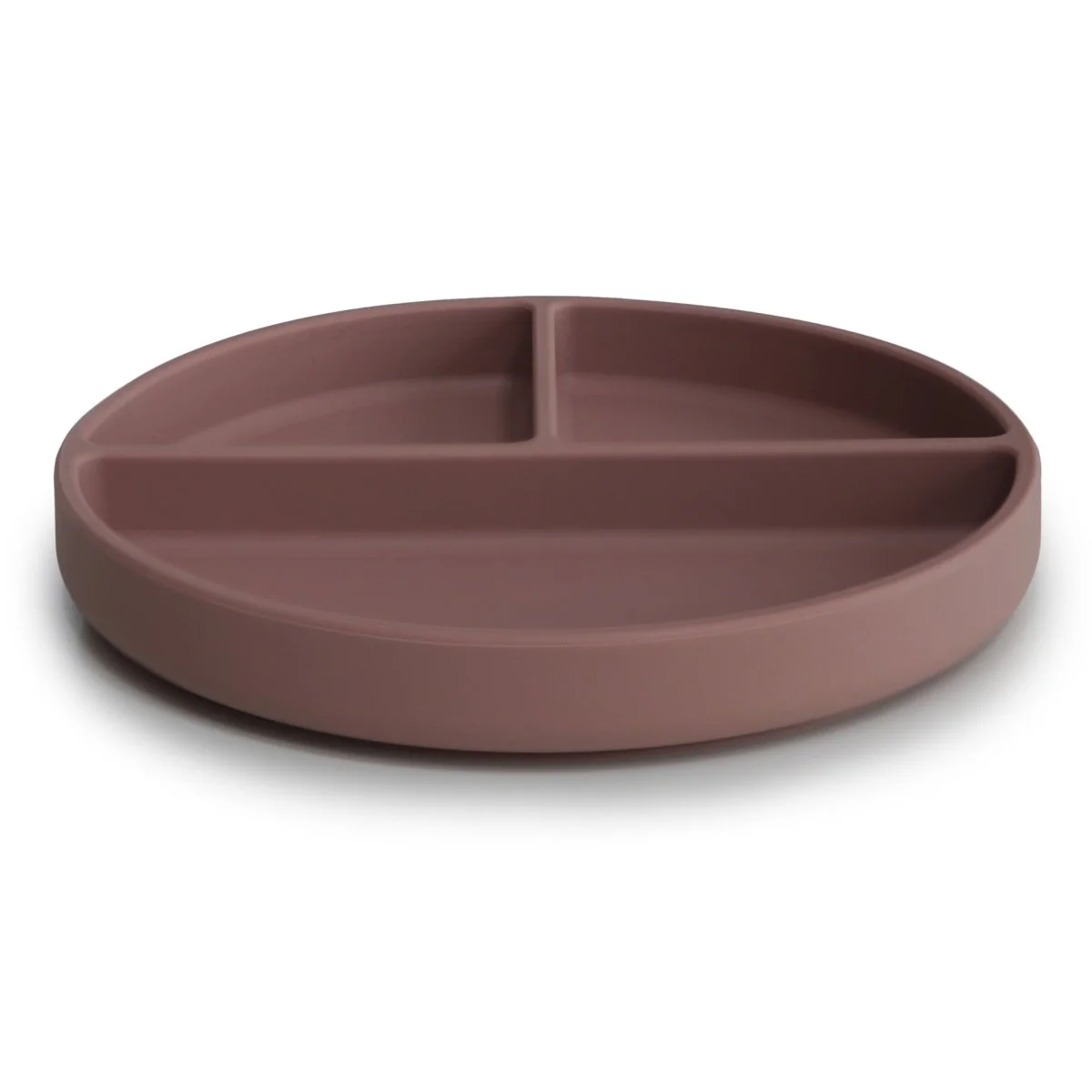 Mushie Baby Bordje Silicone Cloudy Mauve - Image 2