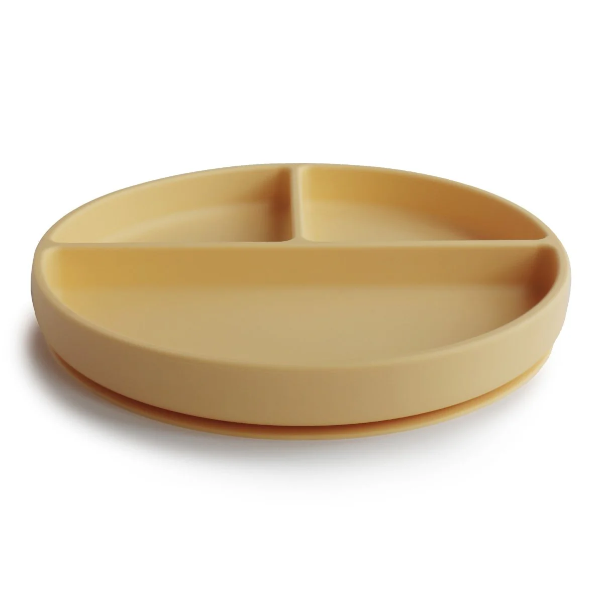 Mushie Baby Bordje Silicone Pale Daffodil - Image 2