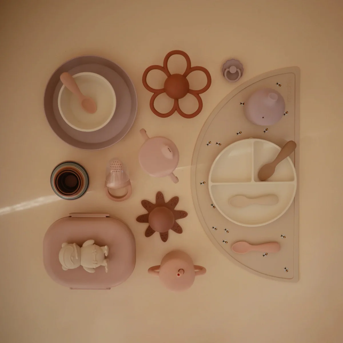 Mushie Babybord Siliconen Ivory - Image 7