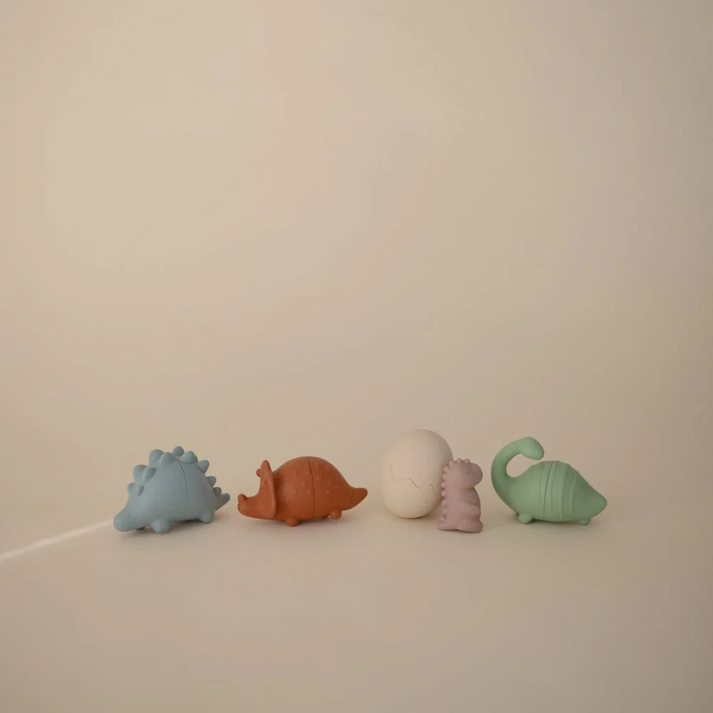 Mushie Badspeelgoed Dino 4-Pack Set - Image 2