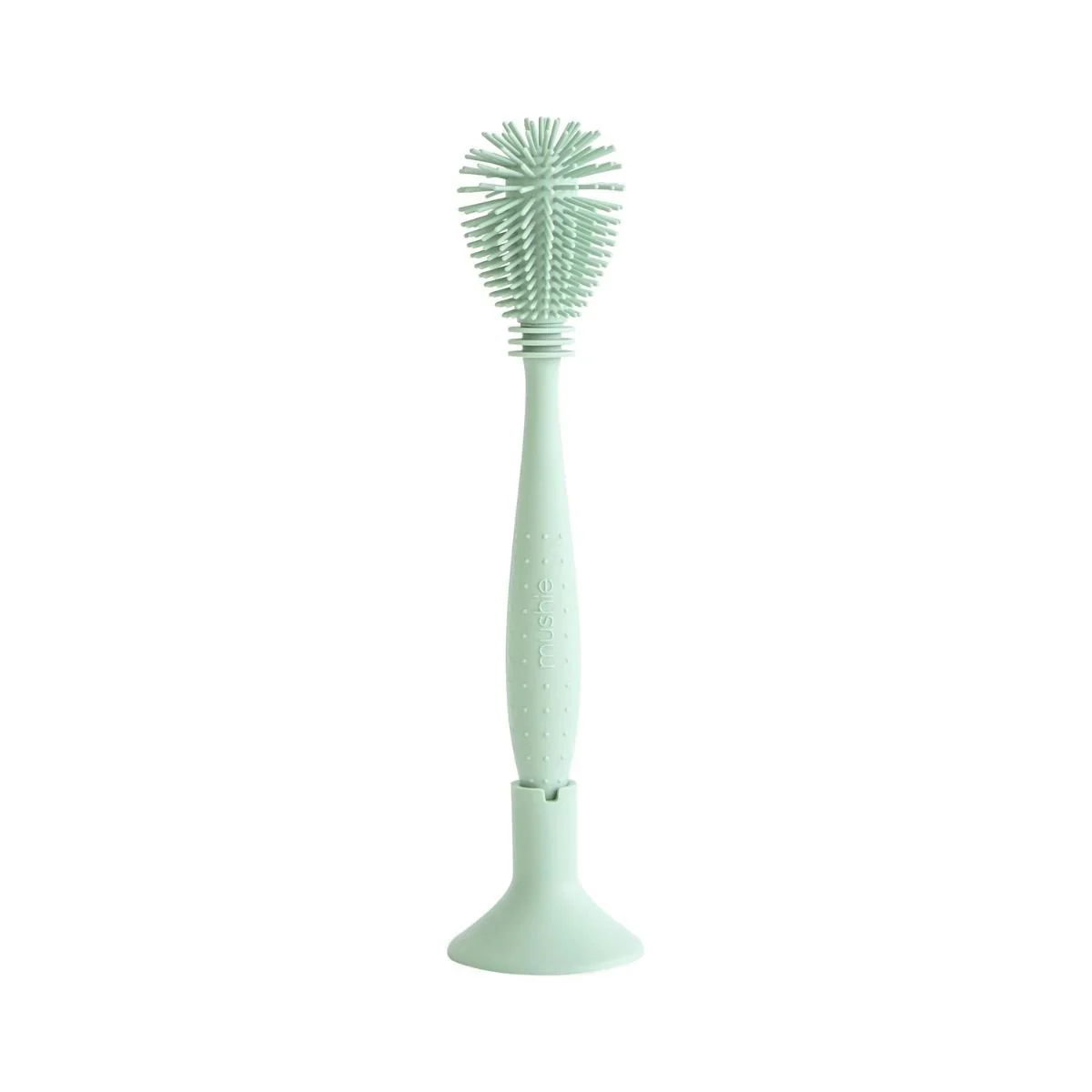 Mushie Flessenborstel Silicone Cambridge Blue
