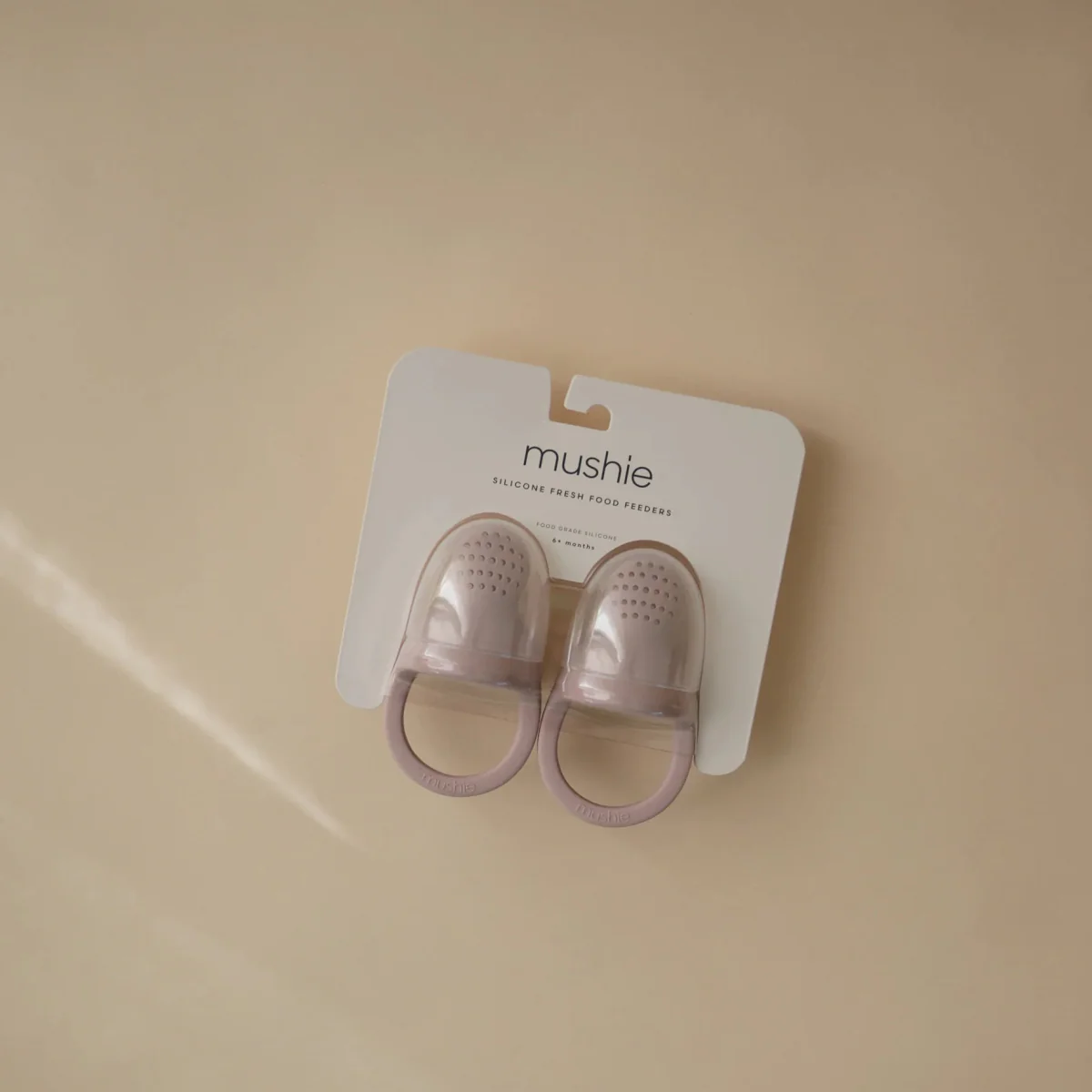 Mushie Fopspeen Fresh Food Feeder Soft Lilac Silicone 2St - Image 3