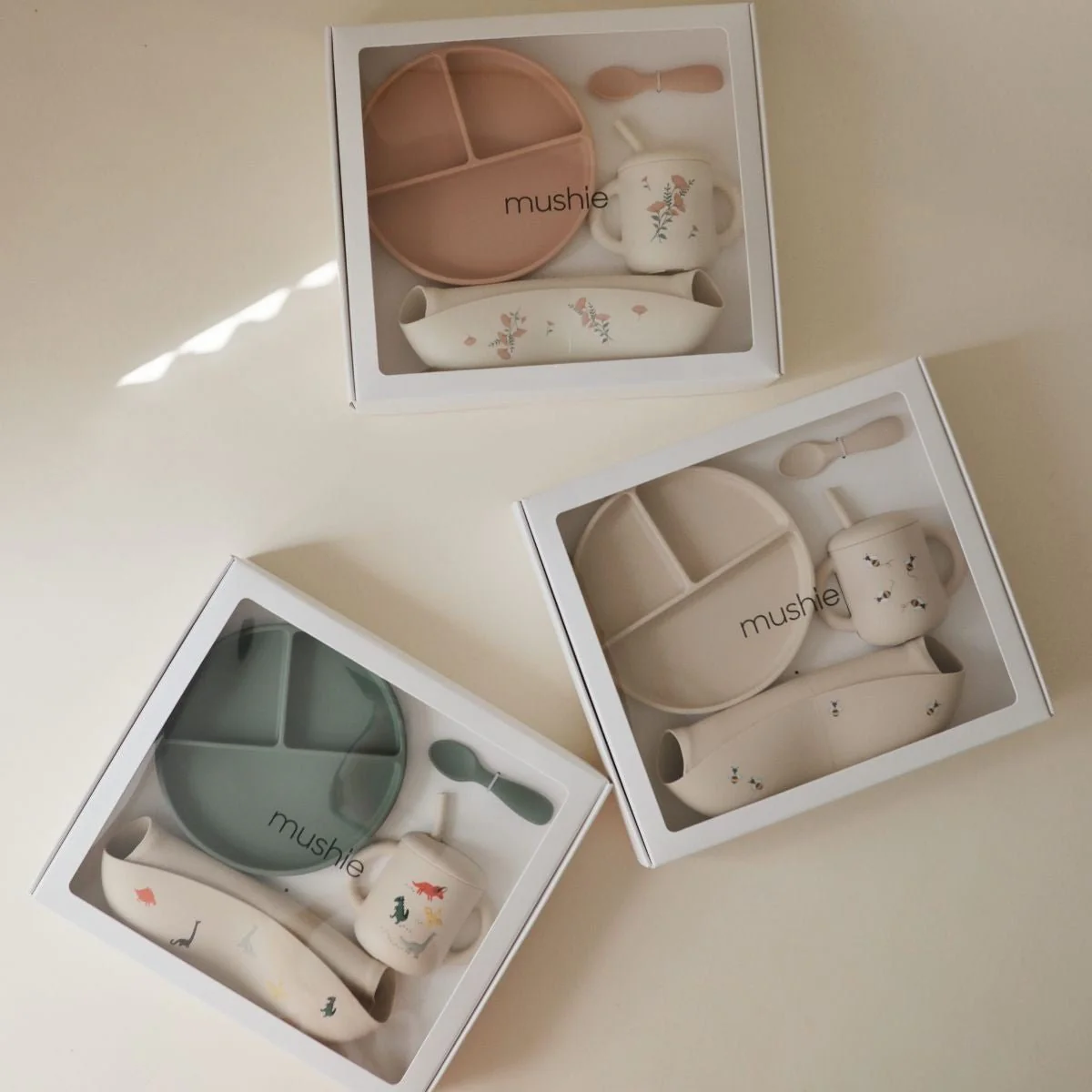Mushie Kinderservies Set Giftbox Dino - Image 3