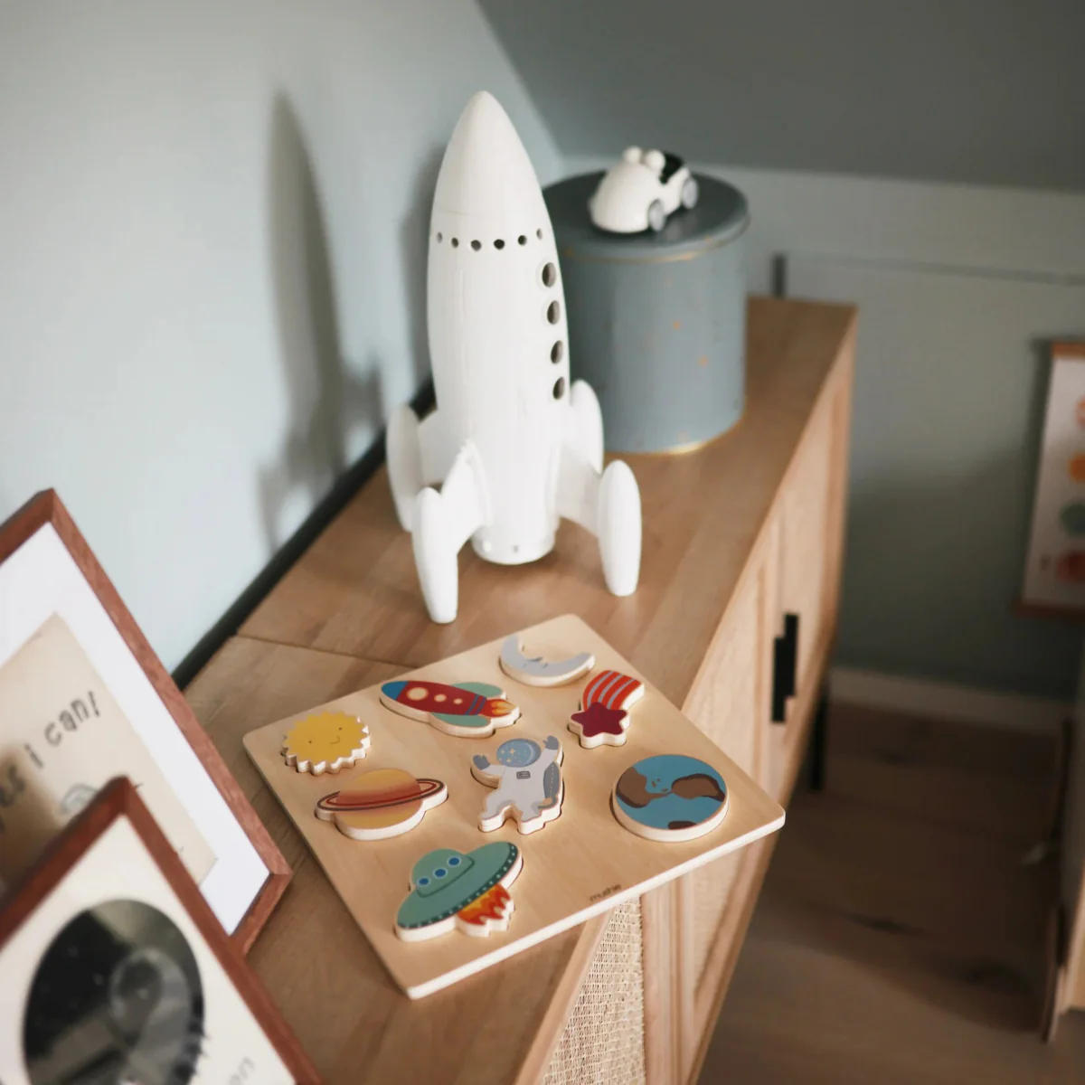 Mushie Puzzel Wooden Space - Image 3