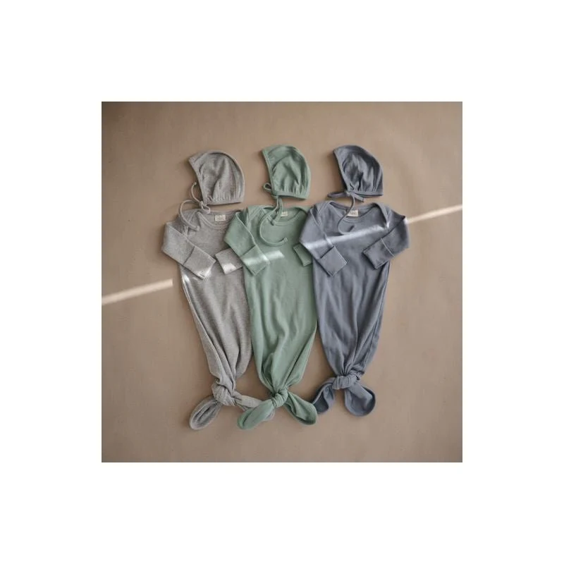Mushie Slaapzak Baby Roman Green Newborn - Image 3