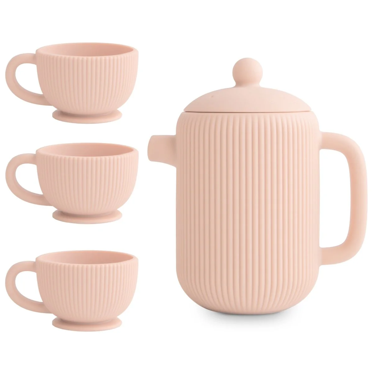 Mushie Speelgoed Theeservies Silicone Blush