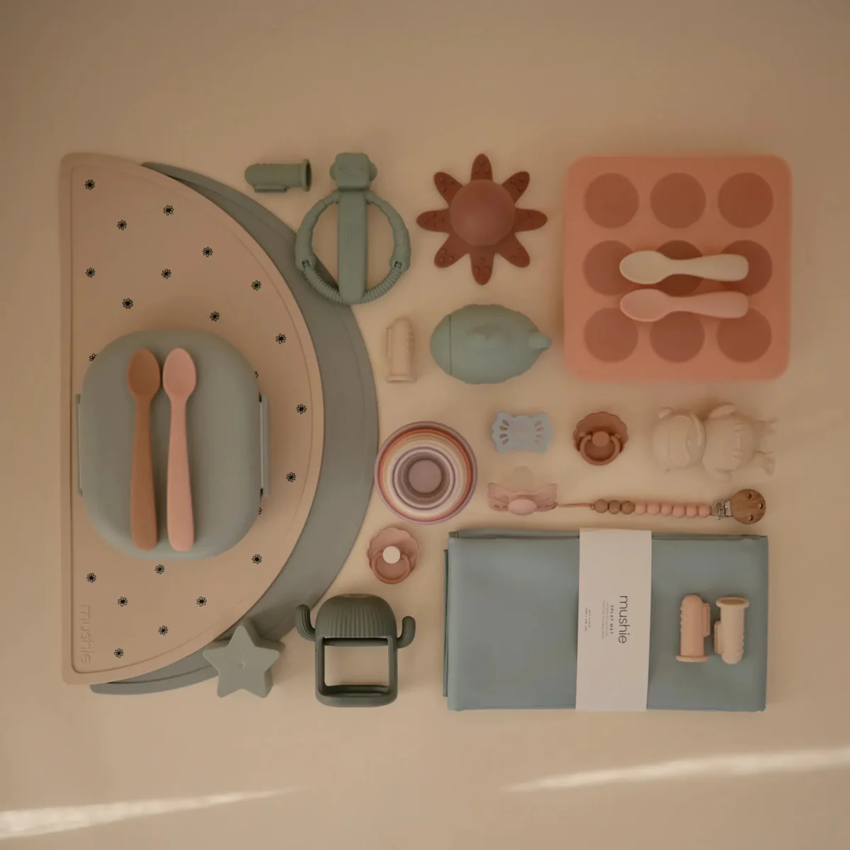 Mushie Tandenborstel Sand/Blush - Image 3