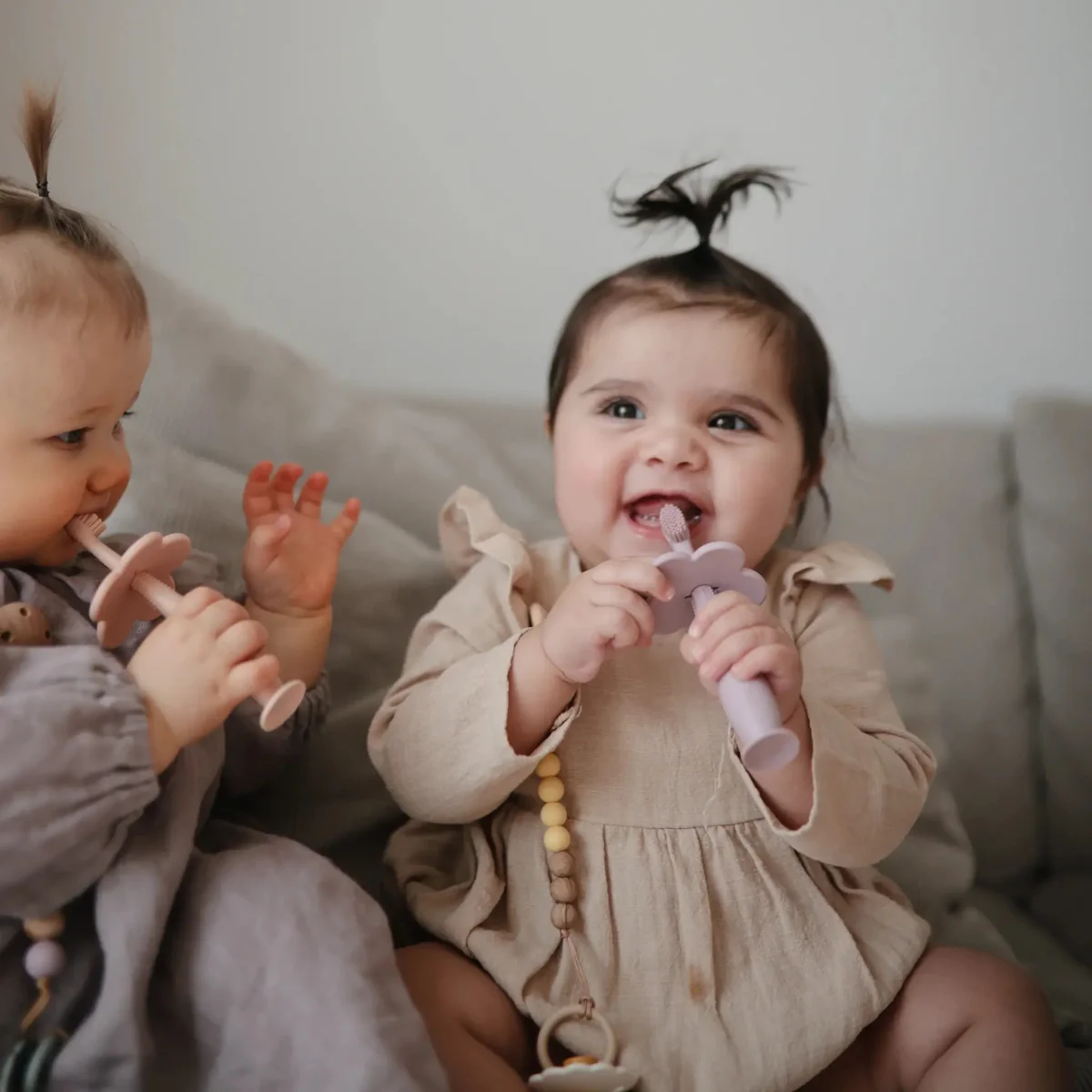 Mushie Tandenborstel Soft Lilac - Image 4