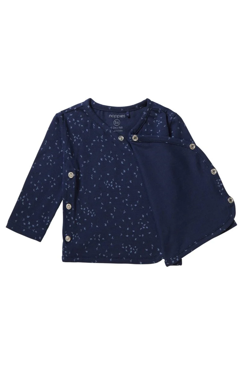 Noppies Overslag Shirt Baby Lange Mouwen Nantes Black Iris - Image 2