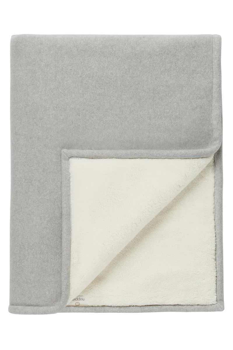 Noppies Wiegdeken Fleece Omkeerbaar Grey Melange - Image 2