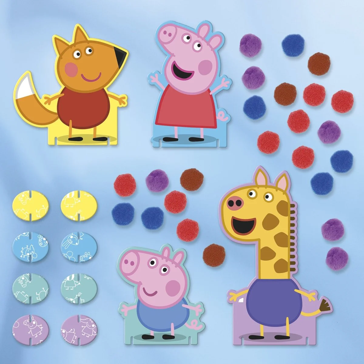 Peppa Pig Pompom Plakken - Image 4